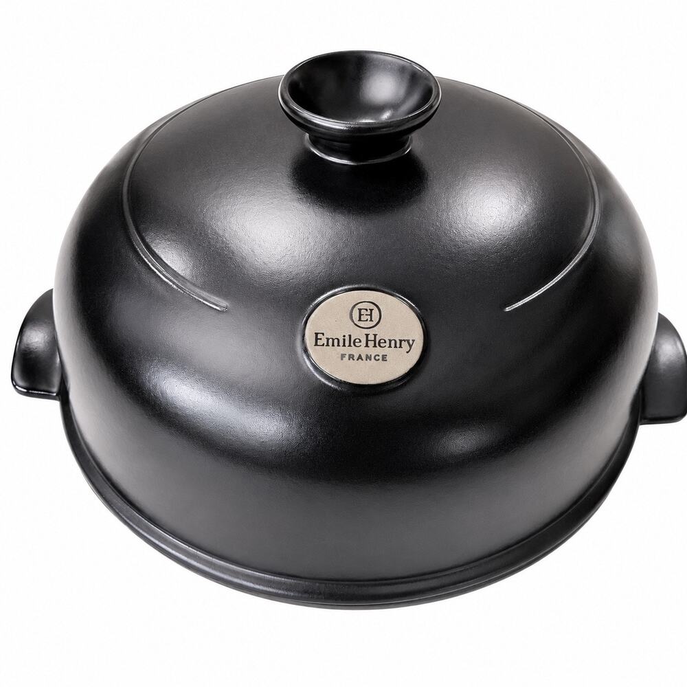 Emile Henry Bread Cloche Charcoal Ceramic Artisan Sourdough Baker Dutch Oven